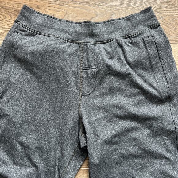 Lululemon Sweatpants Mens Lg Heathered Gray Straight Leg Stretch Pockets Casual - Picture 9 of 12